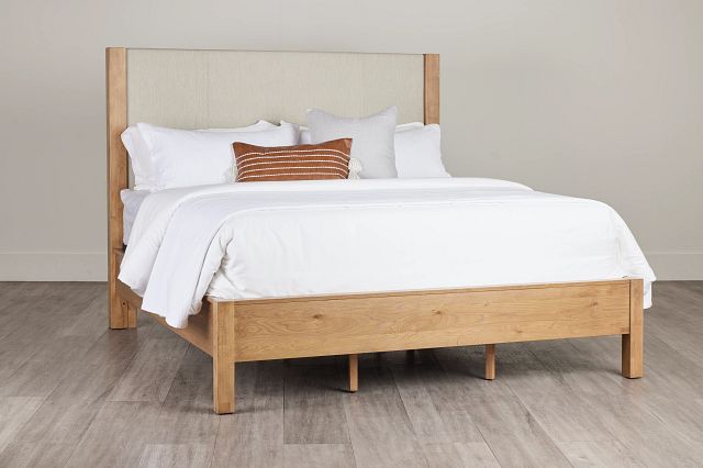 Tahoe Light Tone Uph Panel Bed