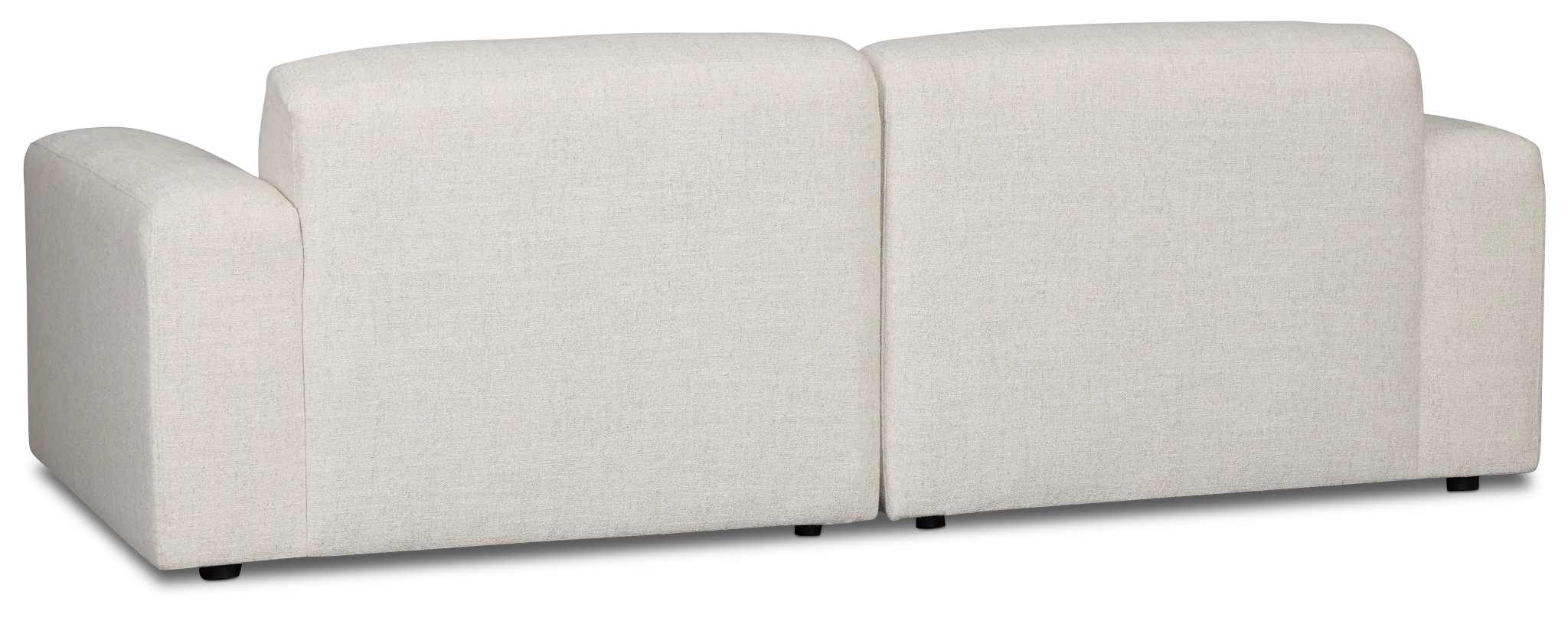 Baylor Light Beige Fabric 2-piece Modular Sofa