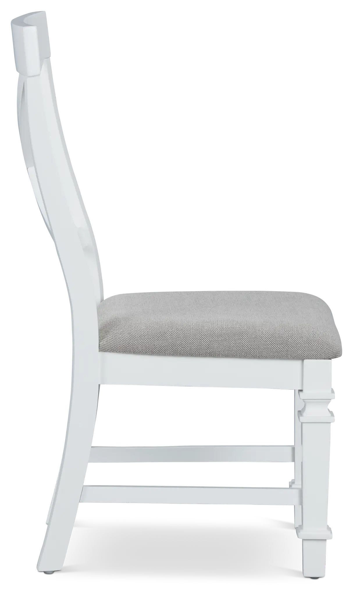 Marina2 White Wood Upholstered Side Chair Marina2 White Wood Upholstered Side Chair