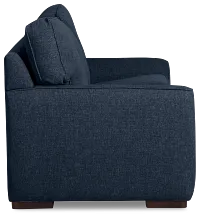 Sinclair Dark Blue Fabric Memory Foam Sleeper