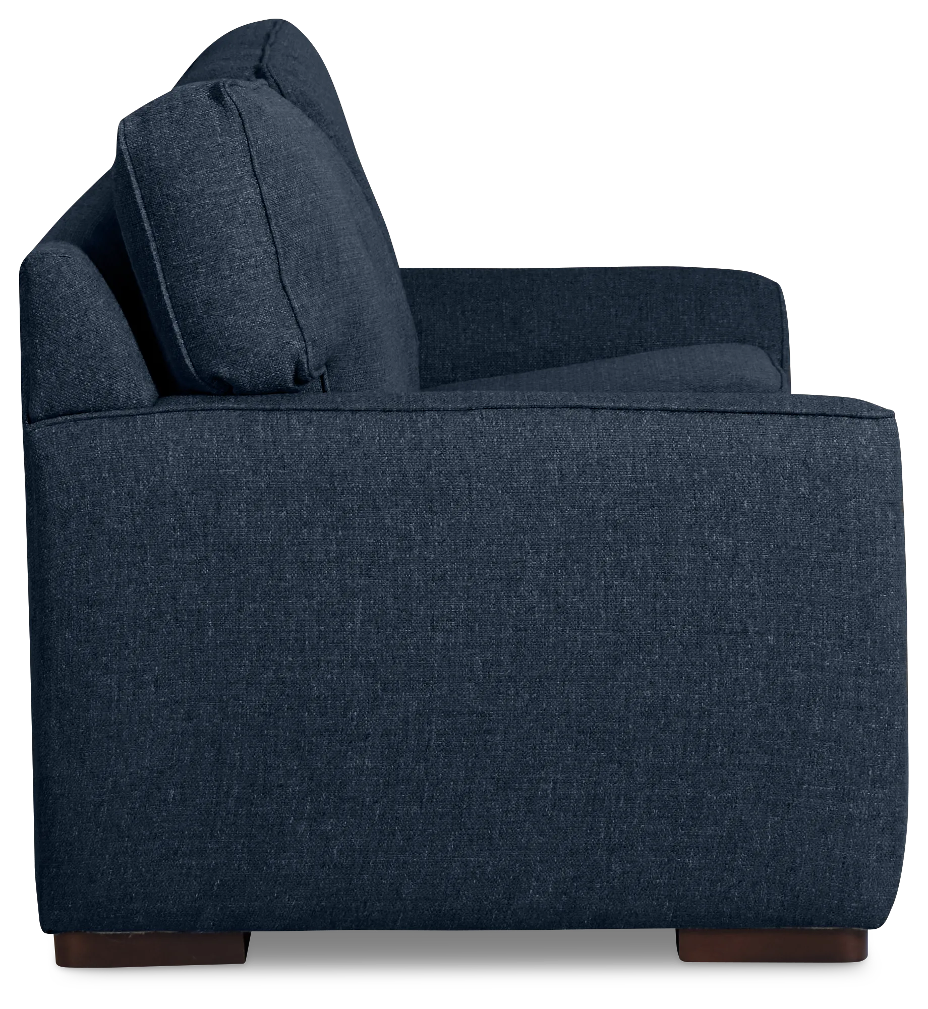 Sinclair Dark Blue Fabric Memory Foam Sleeper