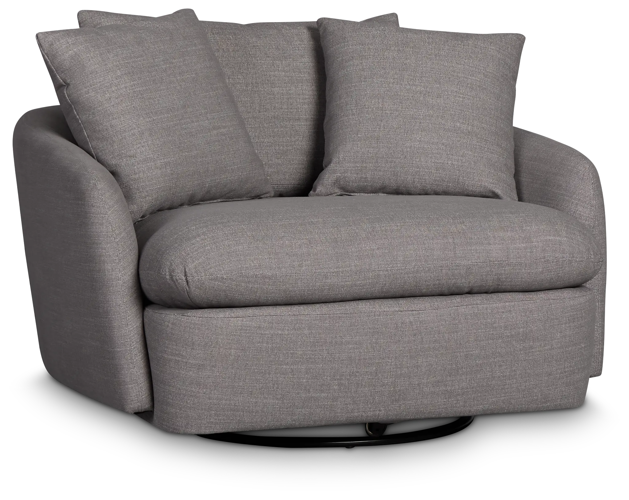 Serena Gray Fabric Swivel Chair Serena Gray Fabric Swivel Chair