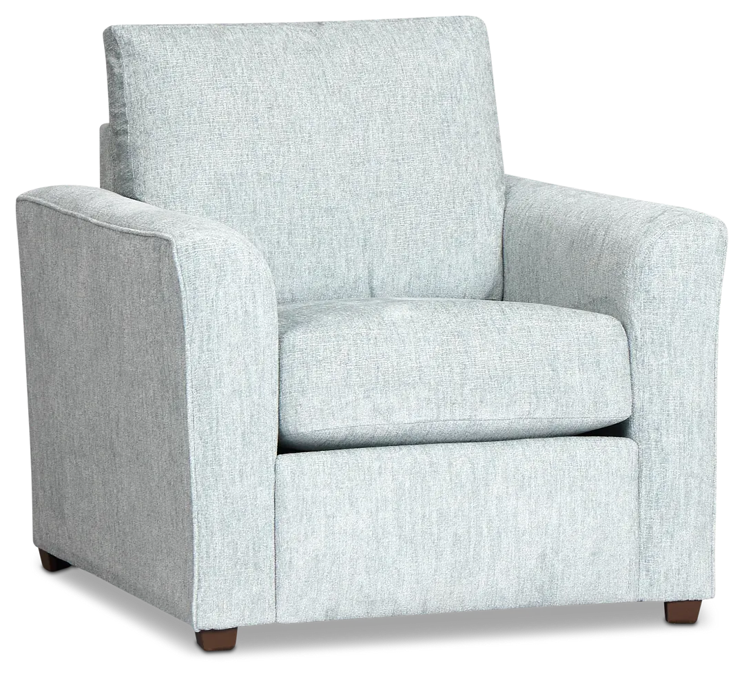Shore Light Blue Fabric Chair