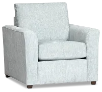 Shore Light Blue Fabric Chair