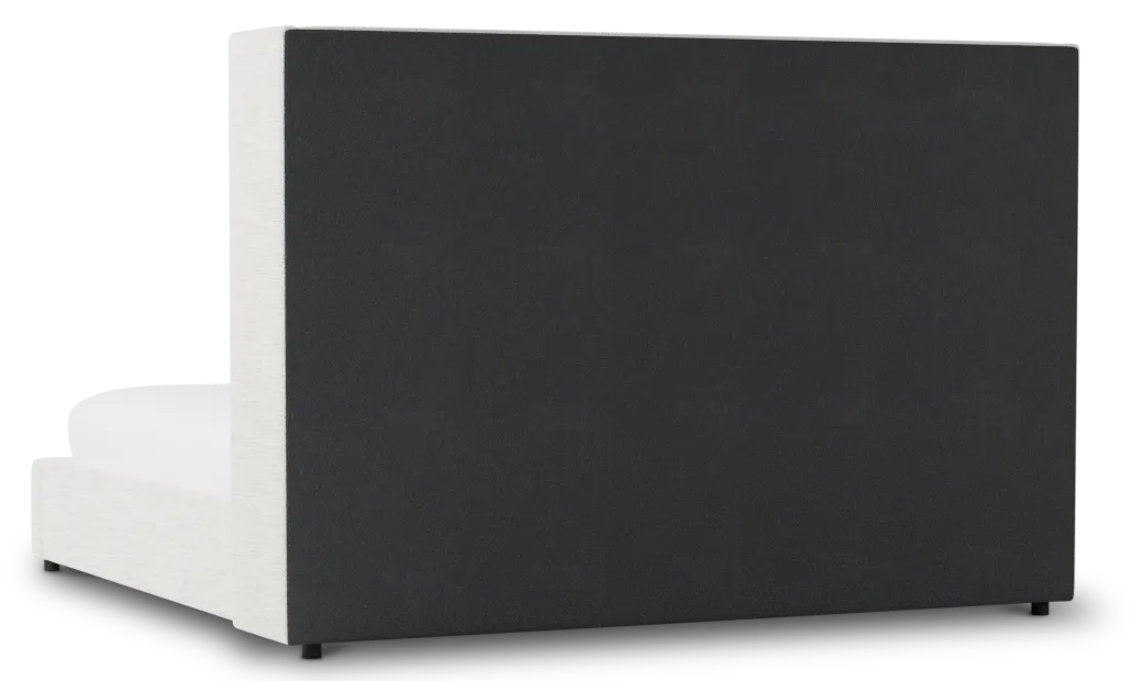 Captiva Maguire Ivory 60" Upholstered Shelter Bed