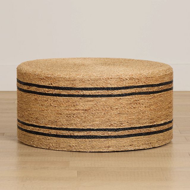 Carvo Light Tone Woven Round Coffee Table