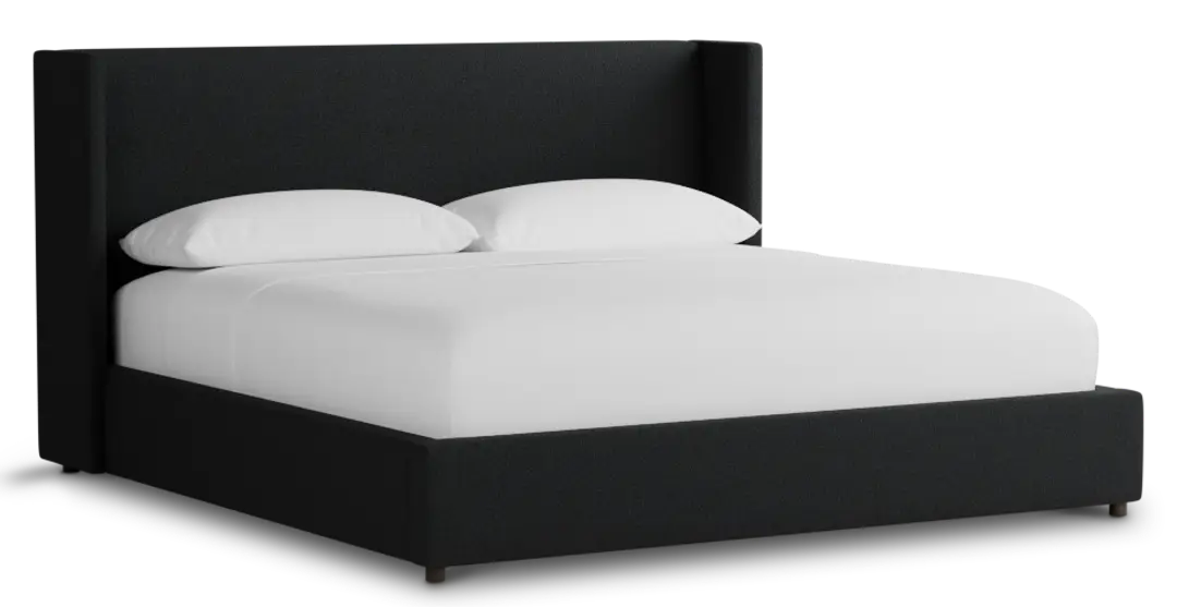 Captiva Elite Black 48" Upholstered Shelter Bed Captiva Elite Black 48" Upholstered Shelter Bed