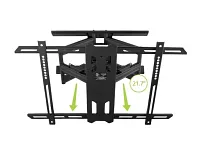 Kanto Pdx650 Mount 37"-75" Black Full Motion Tv Wall Mount