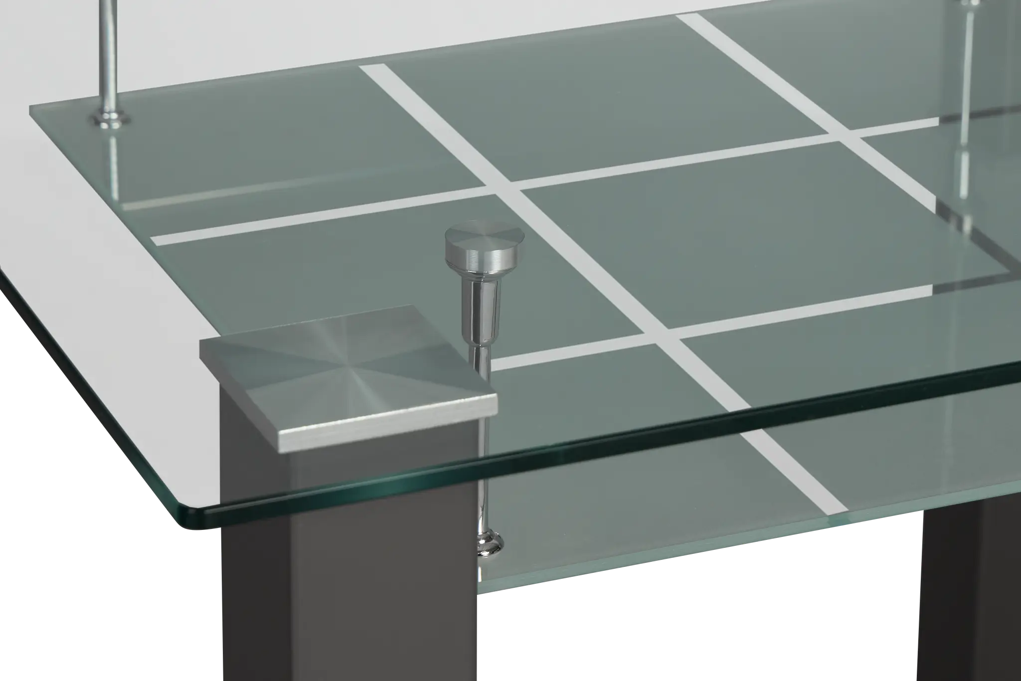 Vienna Dark Gray Glass Square High Dining Table Vienna Dark Gray Glass Square High Dining Table