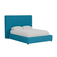Grayton Joya Teal 54" Upholstered Platform Bed