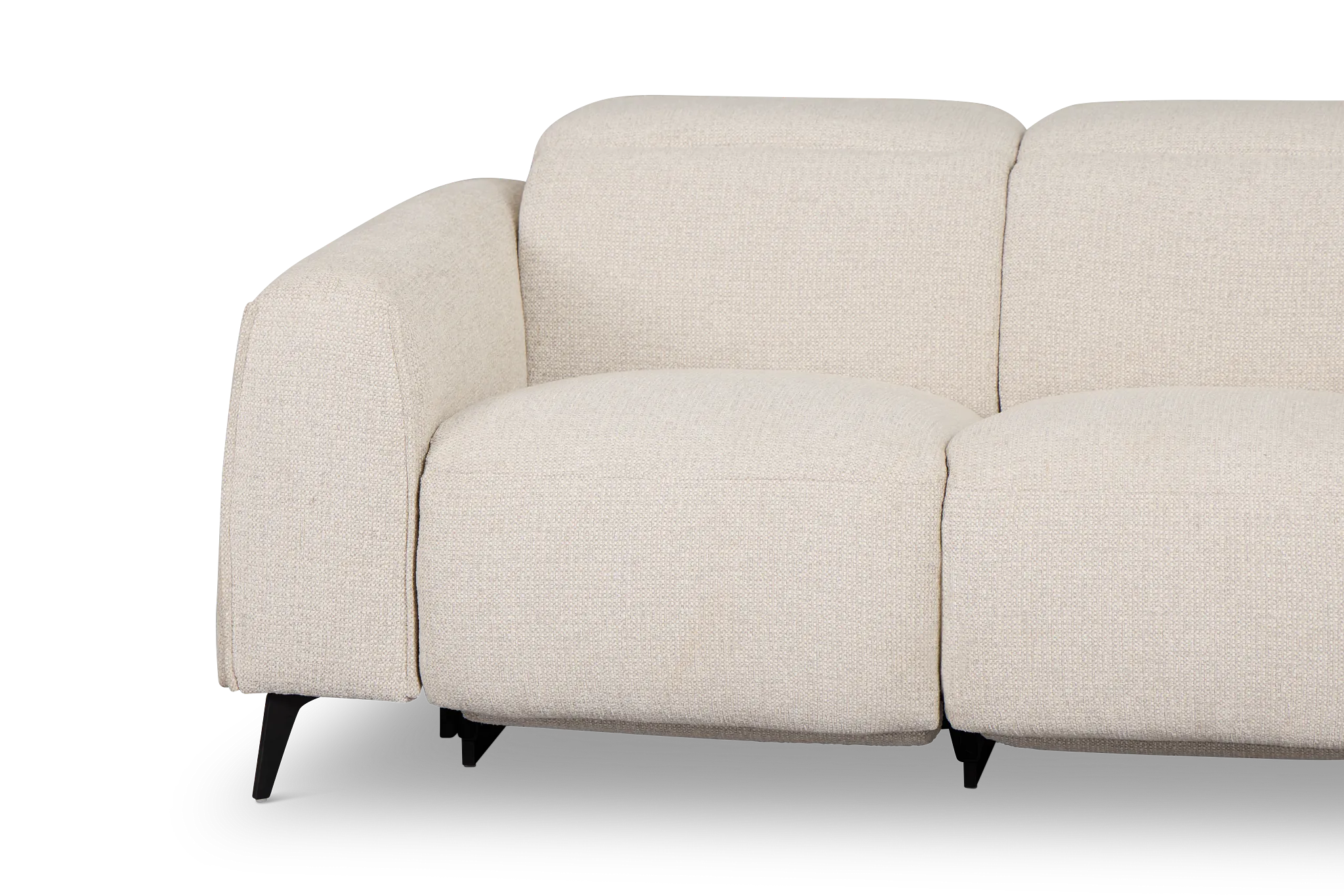 Reyna Light Beige Fabric Power Reclining Loveseat