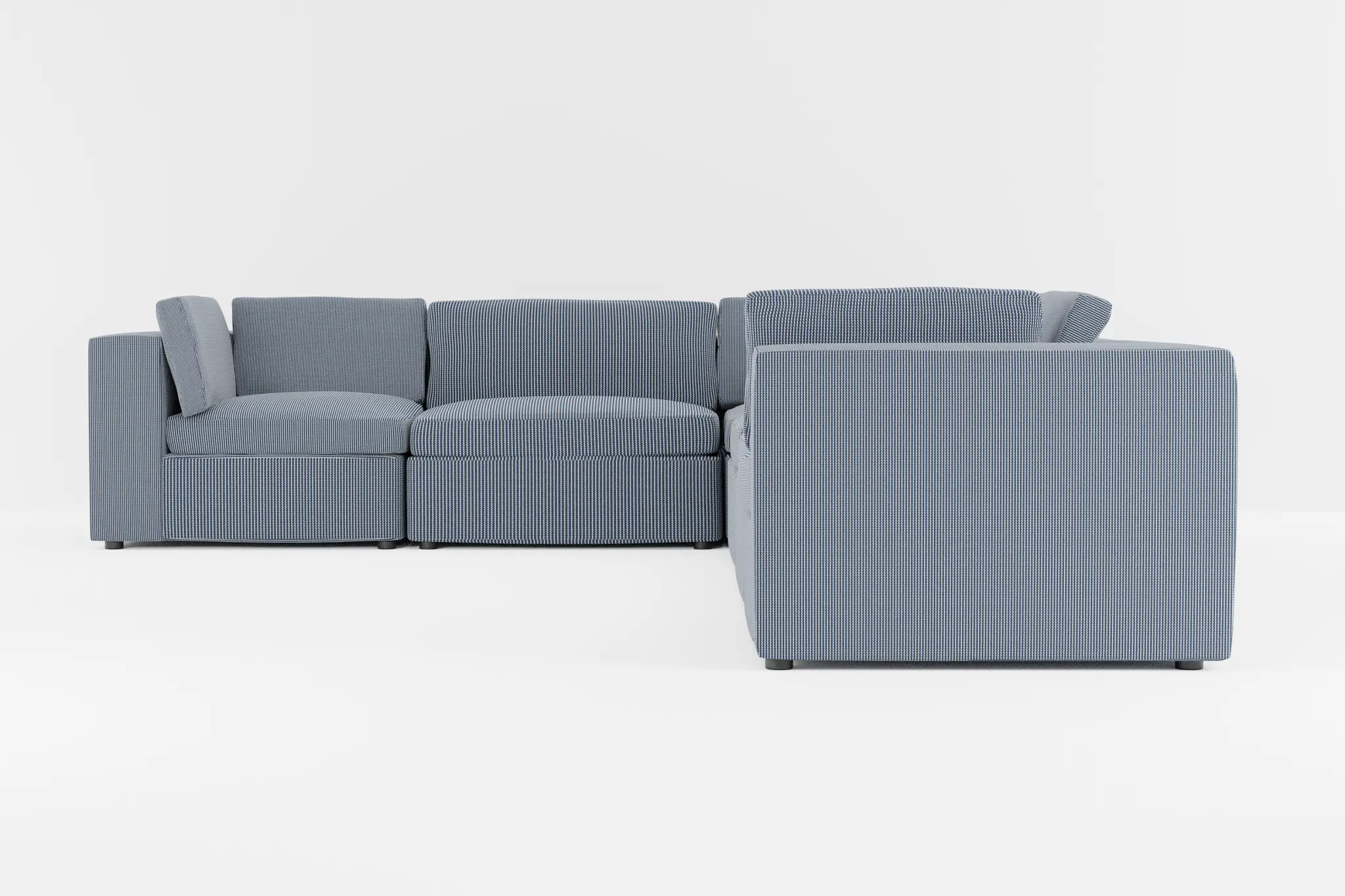 Destin Lucy Navy Fabric 6-piece Modular Sectional Destin Lucy Navy Fabric 6-piece Modular Sectional