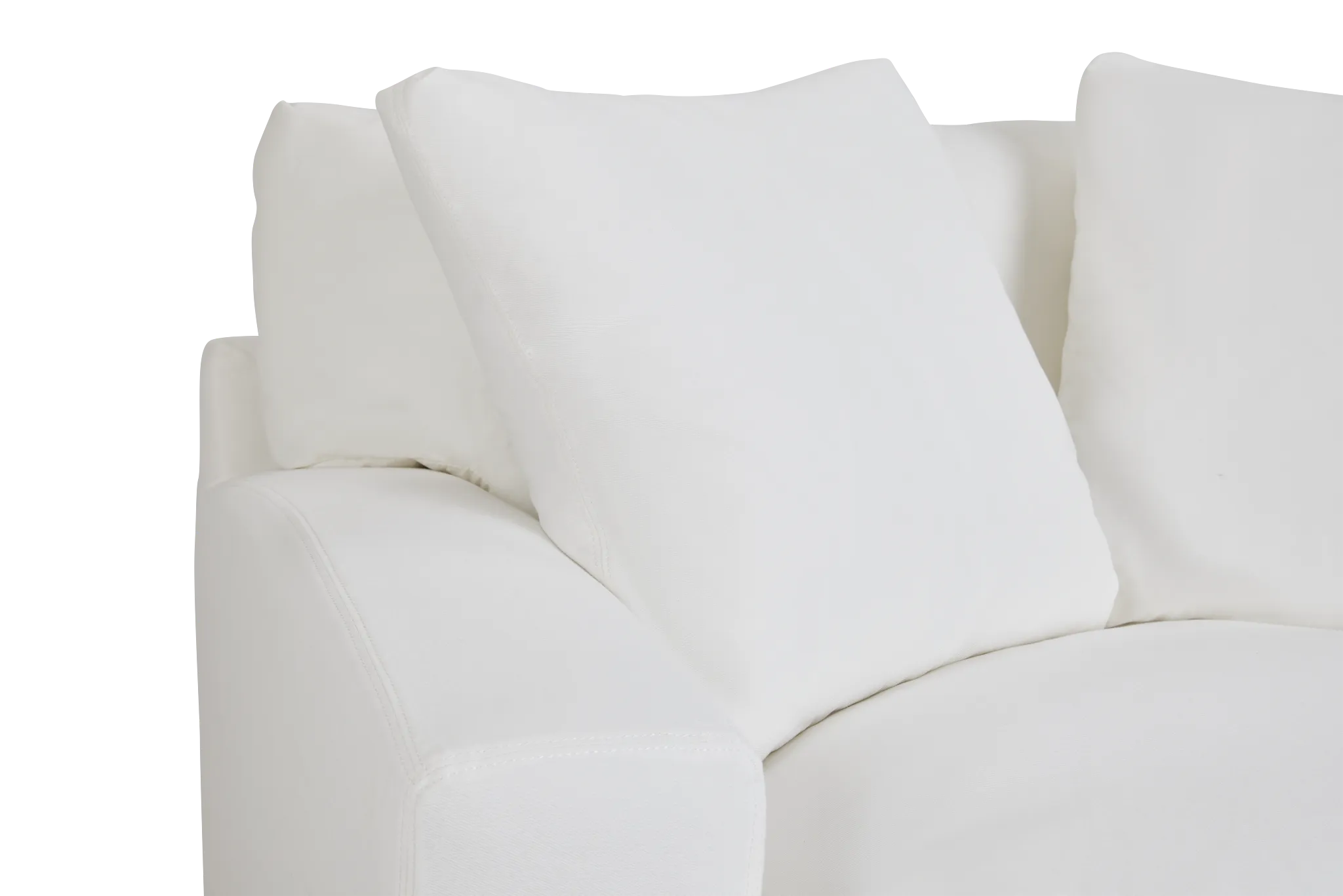 Delilah White Fabric Chair
