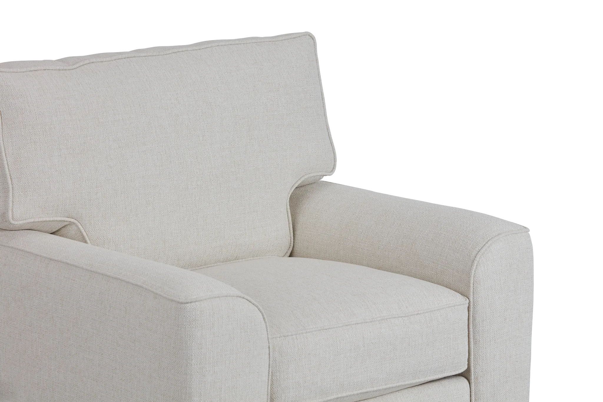 Austin White Fabric Chair