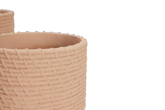 Amos Beige Set Of 3 Planter