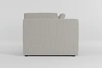 Destin Lucy Light Beige Fabric 2-piece Modular Sofa