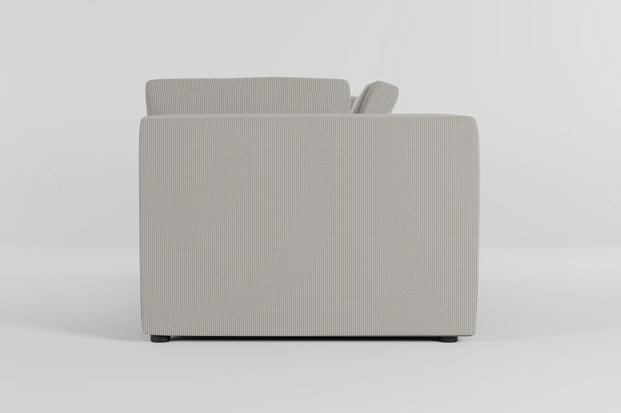 Destin Lucy Light Beige Fabric 2-piece Modular Sofa