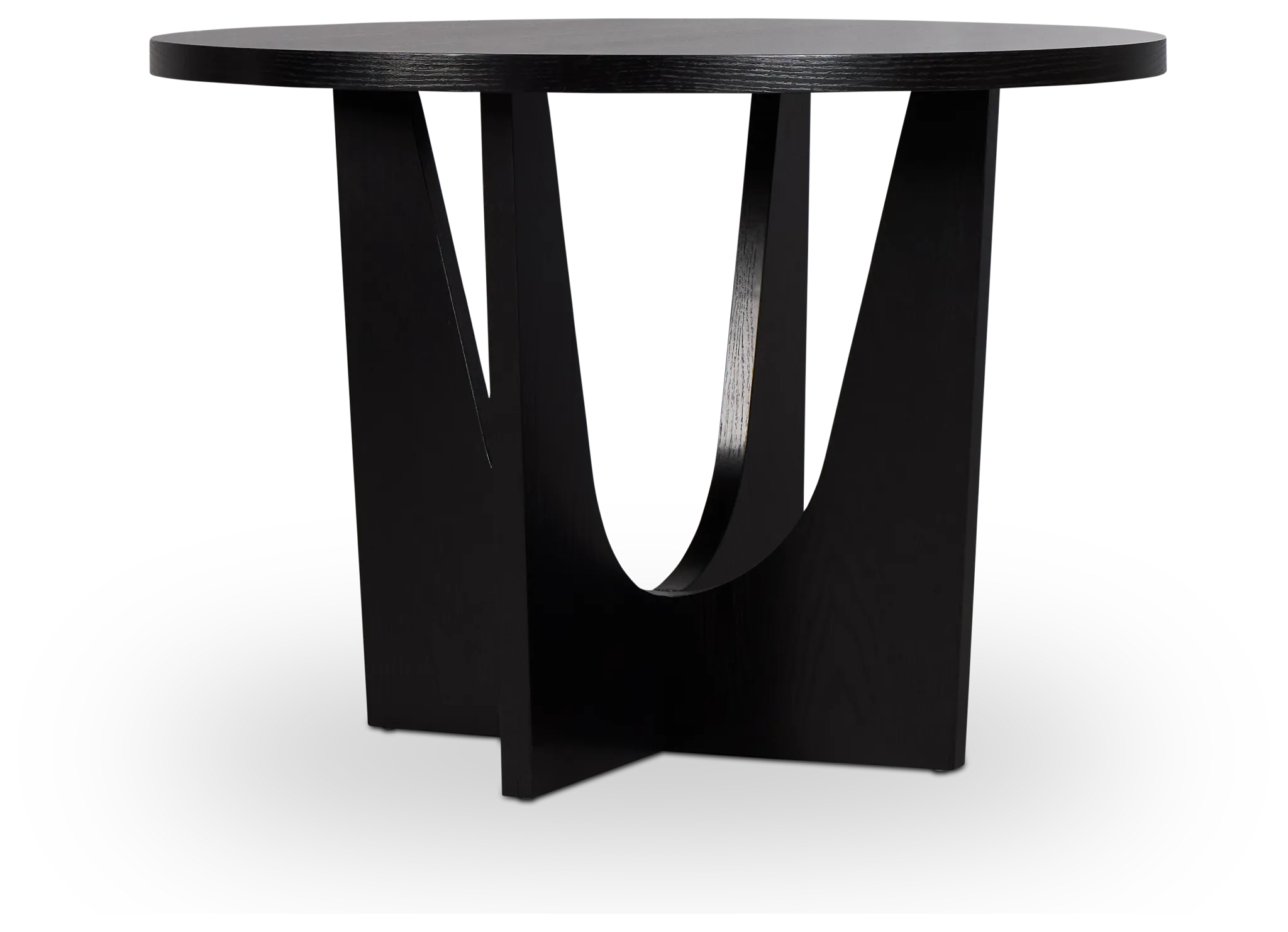 Oxford Black Round High Dining Table