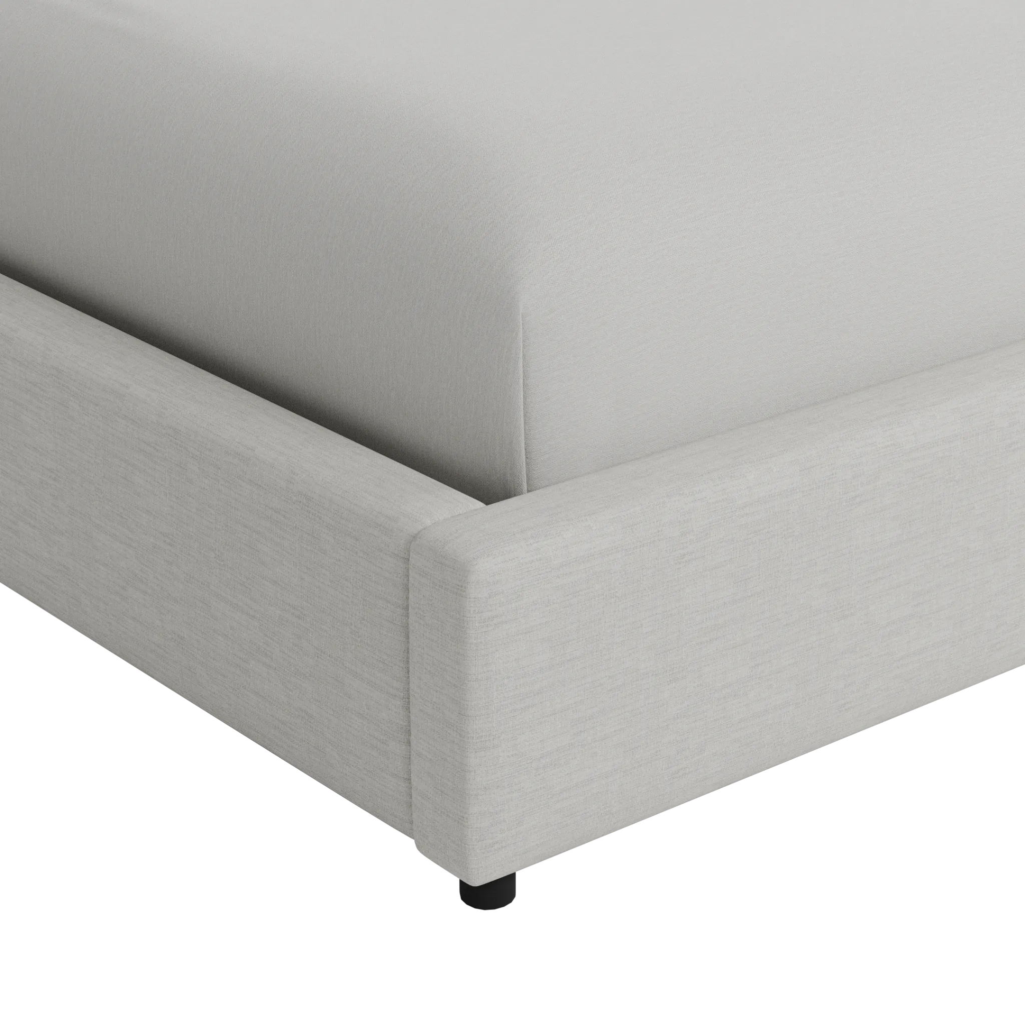 Grayton Maguire Ivory 44" Upholstered Platform Bed