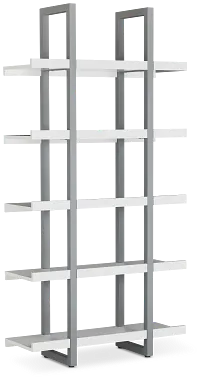 Clark White Bookcase