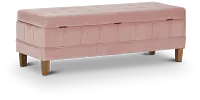 Crosby Pink Storage Bench