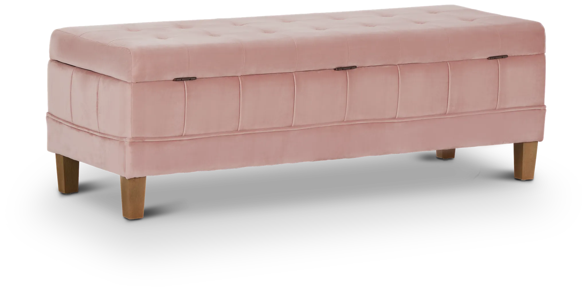 Crosby Pink Storage Bench