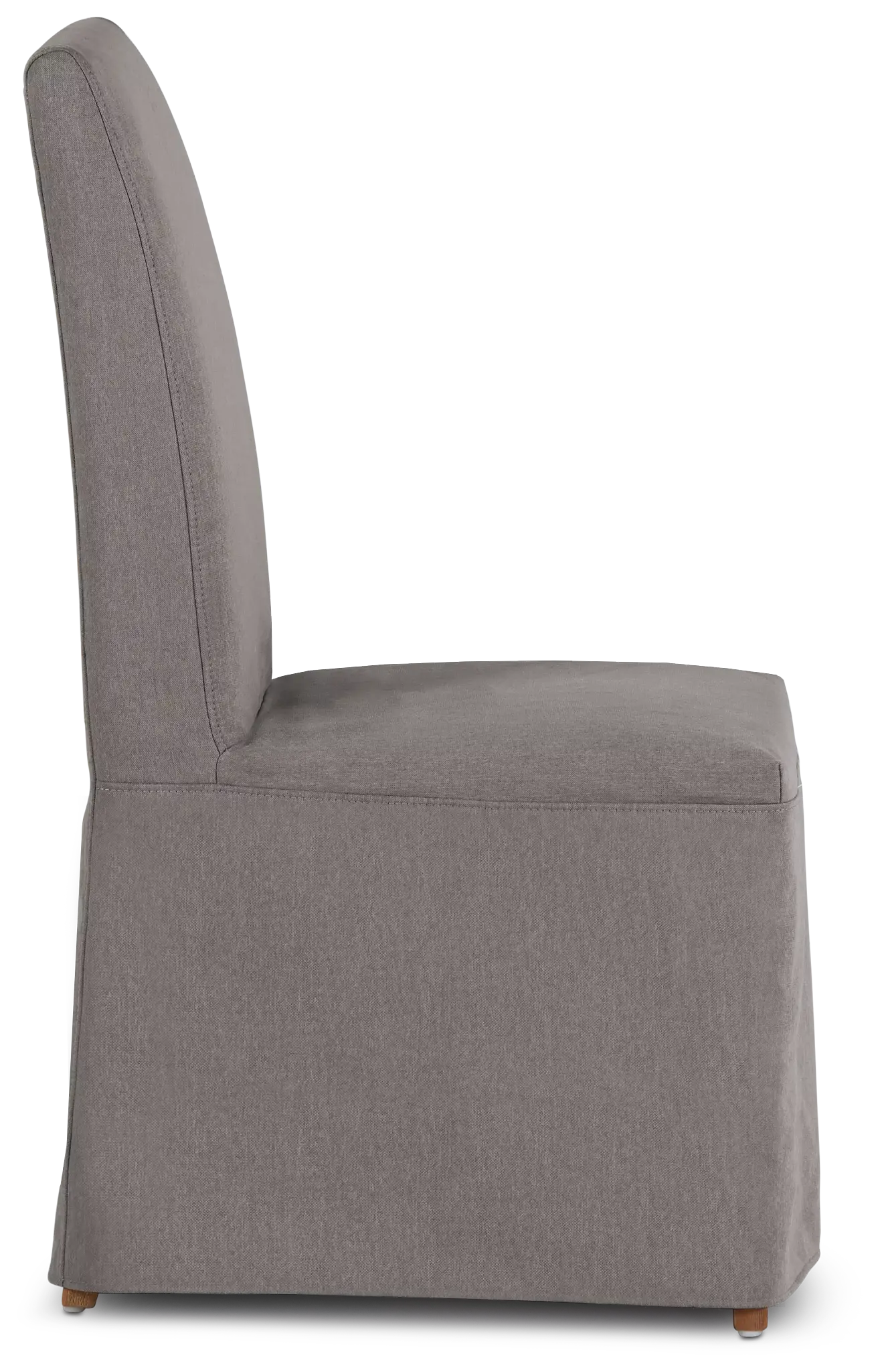 Harbor Dark Gray Long Slipcover Chair With Light Tone Leg Harbor Dark Gray Long Slipcover Chair With Light Tone Leg