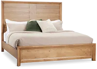 Vail Light Tone Panel Bed
