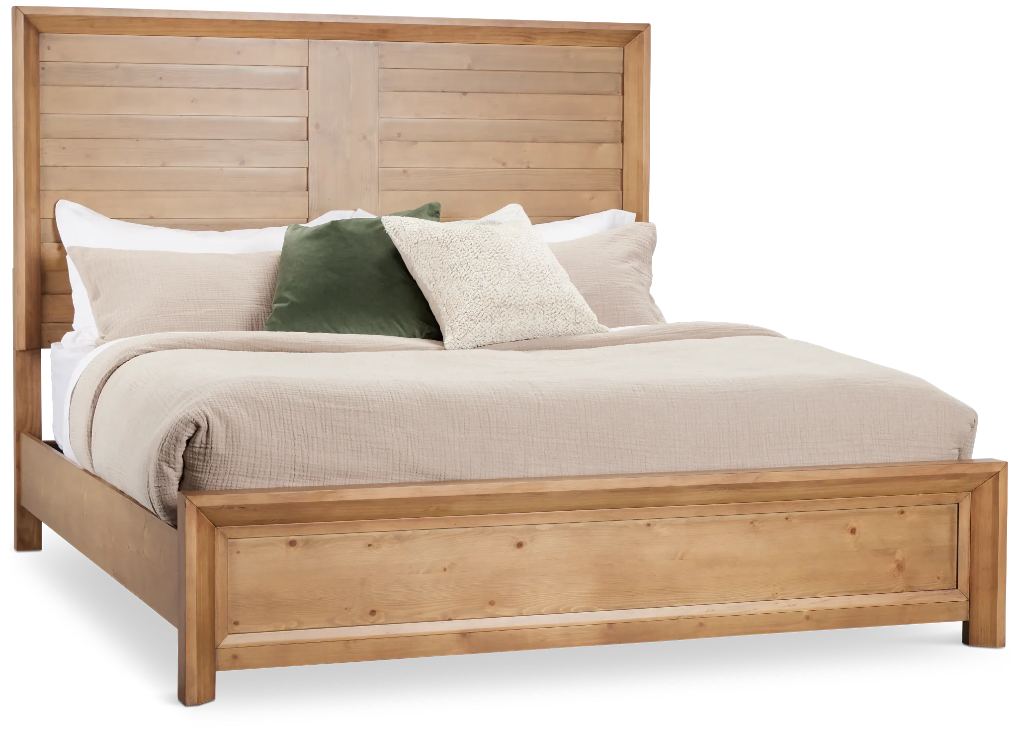 Vail Light Tone Panel Bed