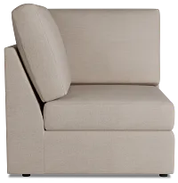 Citymod Beige Fabric Wedge