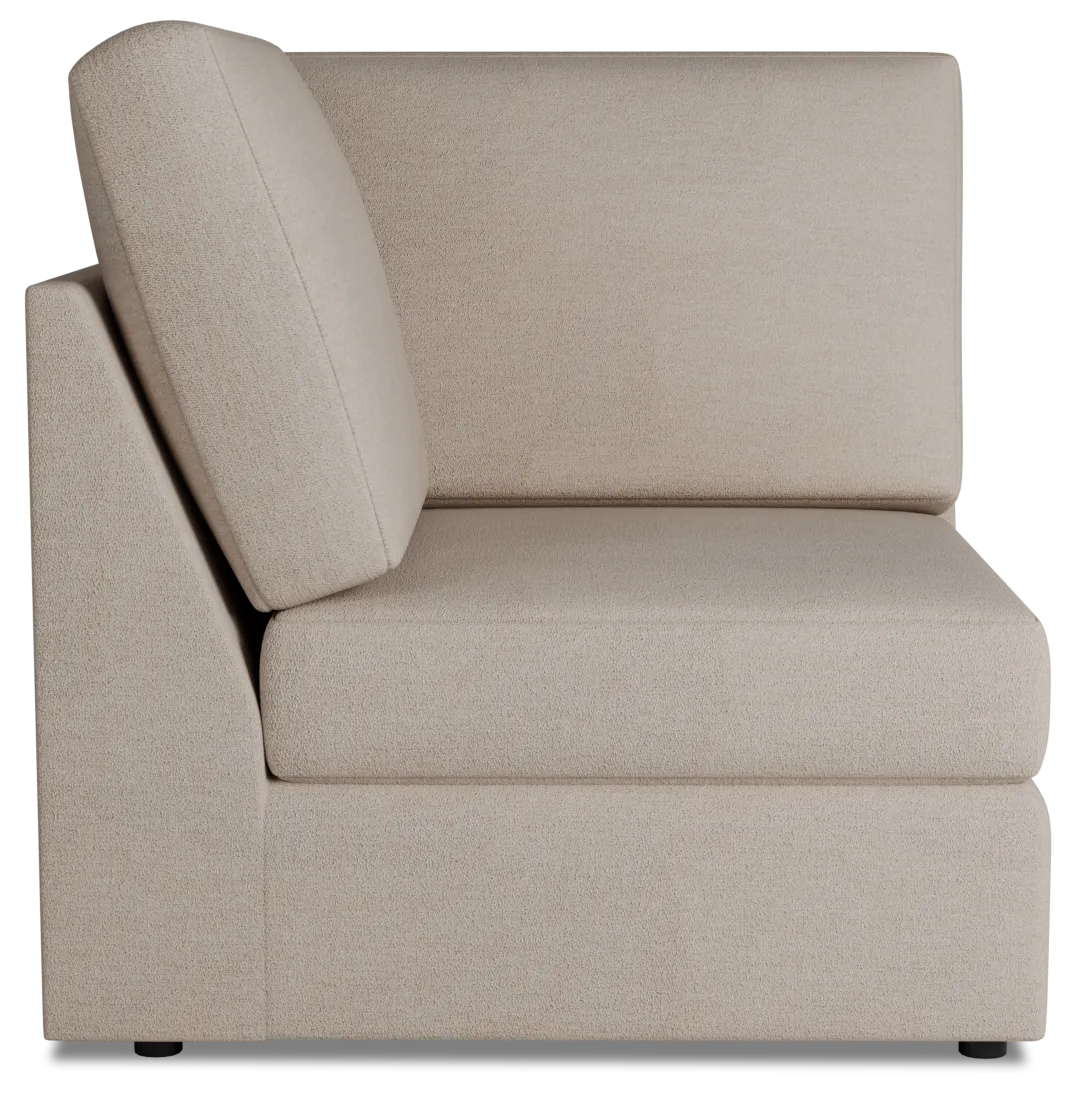 Citymod Beige Fabric Wedge