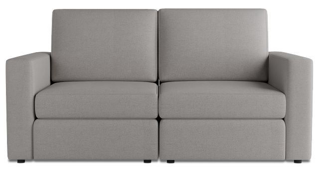 Citymod Light Gray Fabric 2-piece Modular Sofa