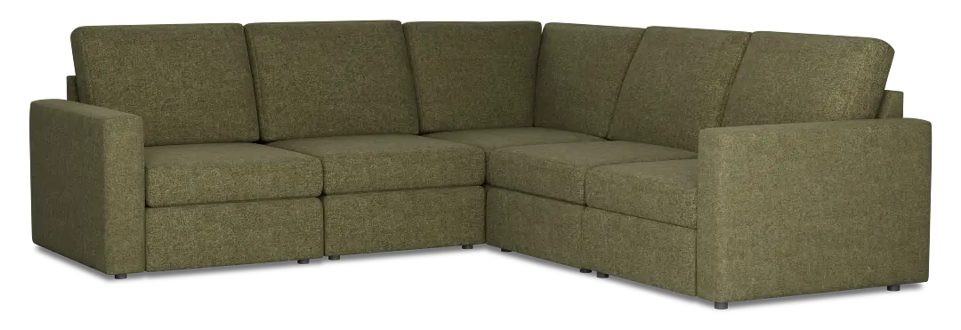 Citymod Green Fabric Small Two-arm Sectional Citymod Green Fabric Small Two-arm Sectional