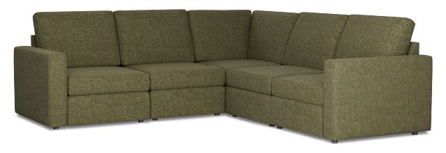 Citymod Green Fabric Small Two-arm Sectional