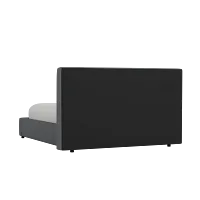 Grayton Delray Dark Gray 44" Upholstered Platform Bed