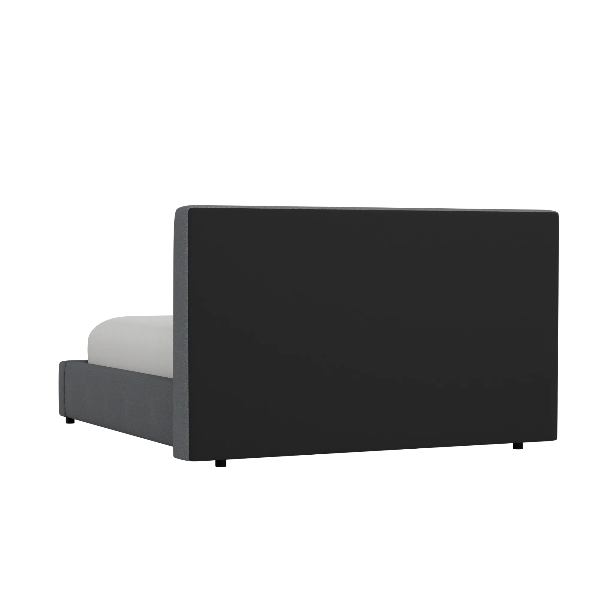 Grayton Delray Dark Gray 44" Upholstered Platform Bed