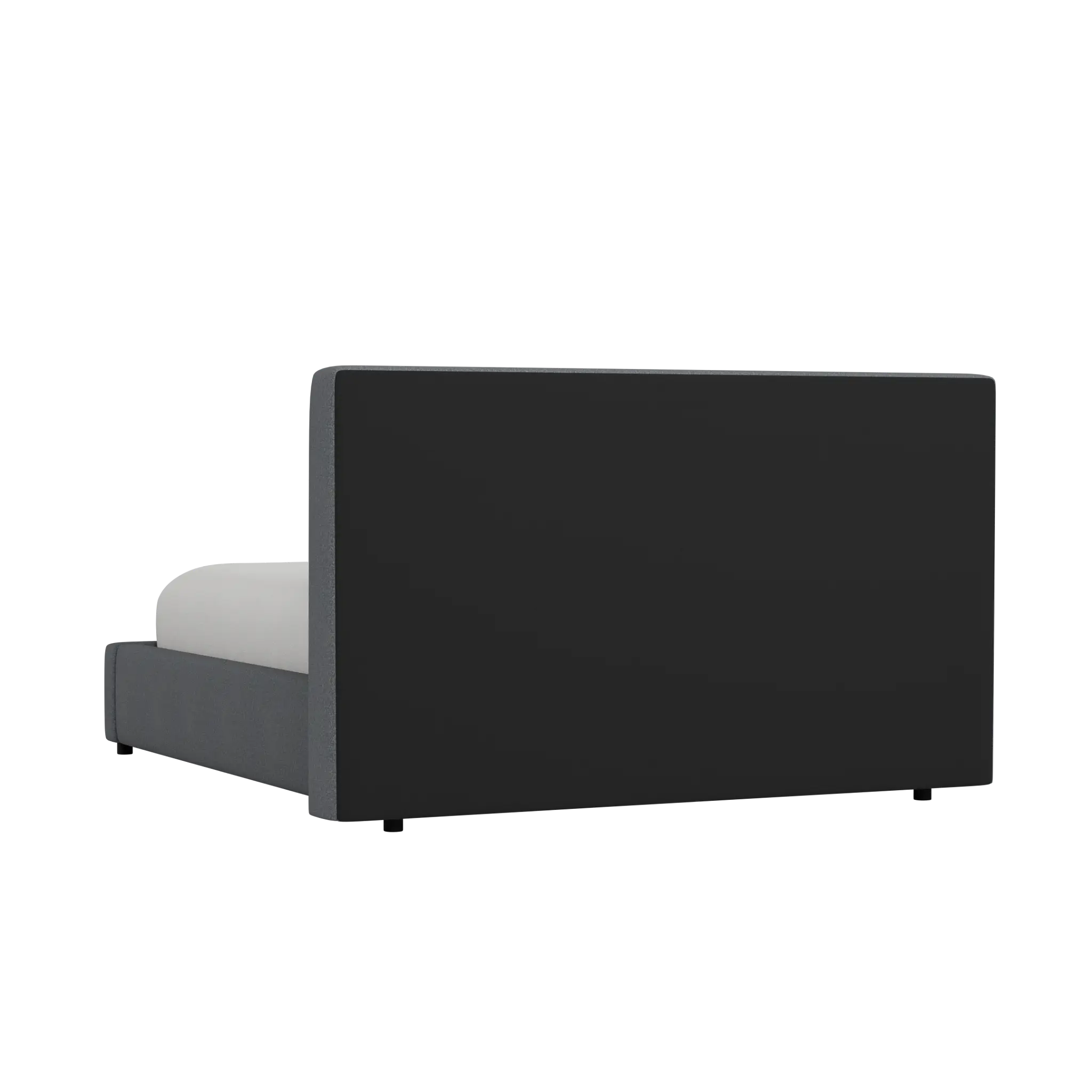 Grayton Delray Dark Gray 44" Upholstered Platform Bed Grayton Delray Dark Gray 44" Upholstered Platform Bed