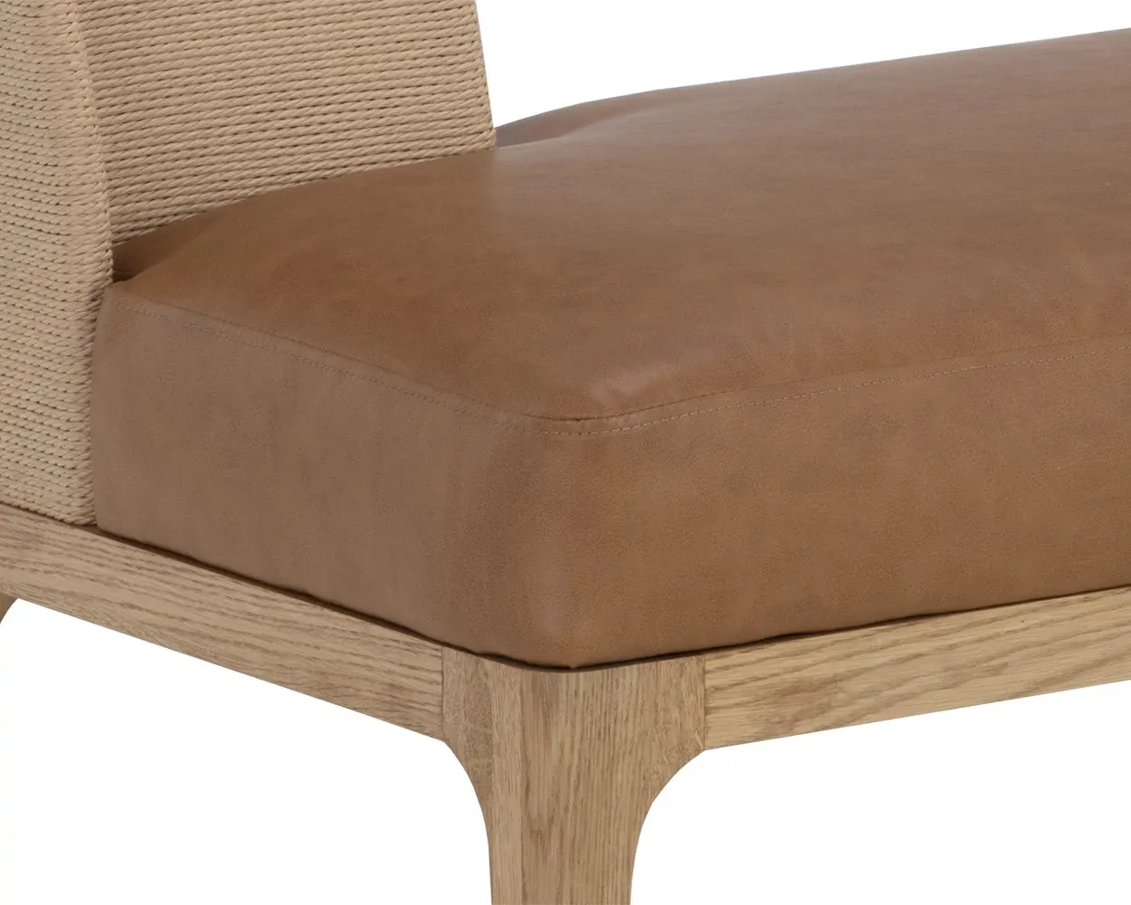 Joelle Brown Upholstered Dining Bench