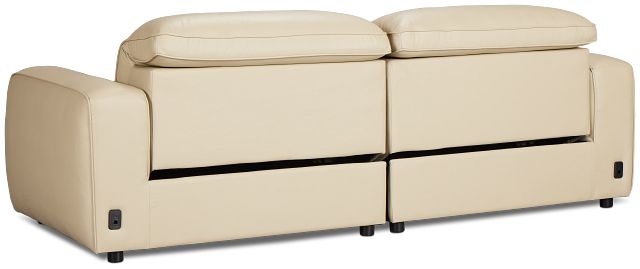 Tidal Beige Lthr/vinyl Power Reclining Sofa