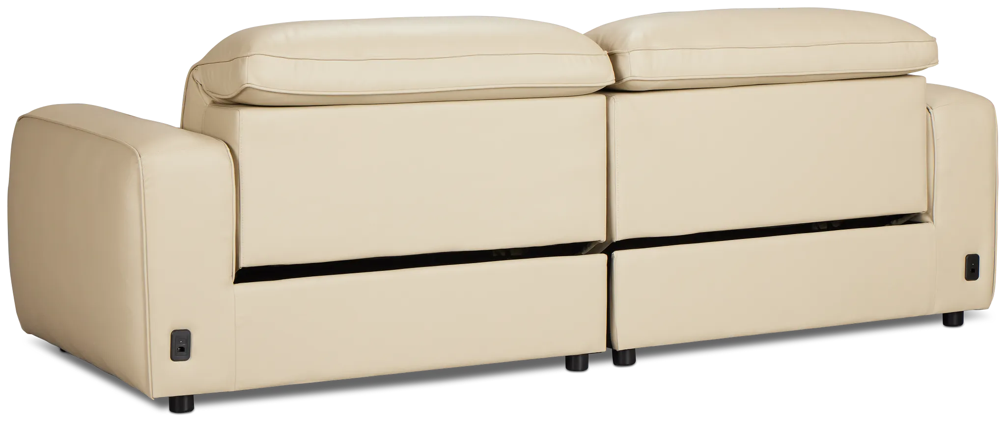 Tidal Beige Lthr/vinyl Power Reclining Sofa