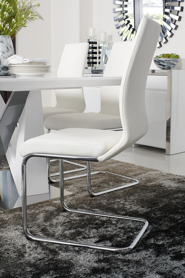 Lennox White Upholstered Side Chair (7)