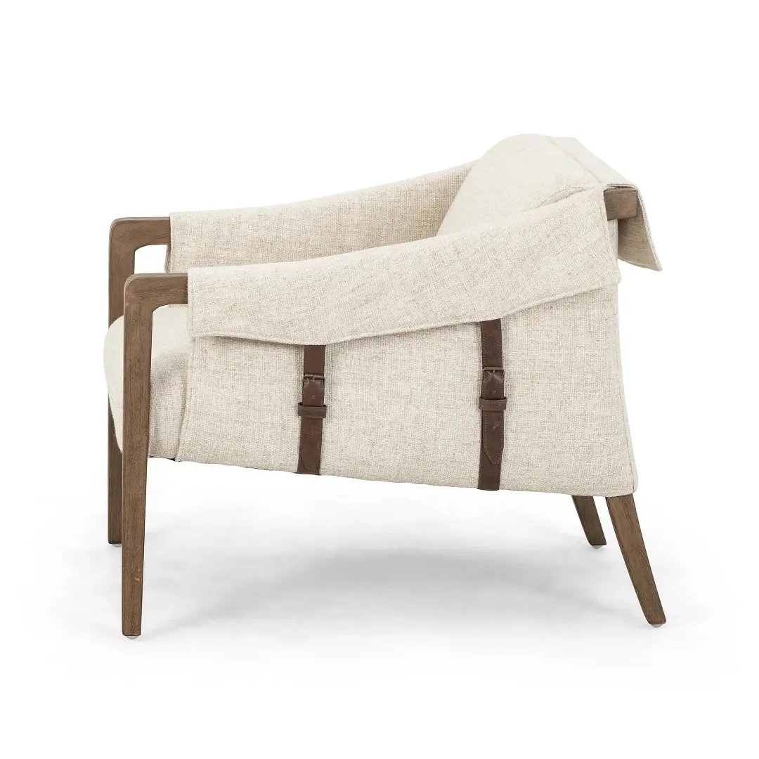 Four Hands Beckner Light Beige Fabric Accent Chair Four Hands Beckner Light Beige Fabric Accent Chair