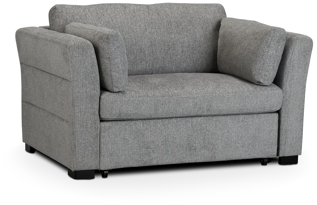 Amber Dark Gray Chair Pull-up Sleeper