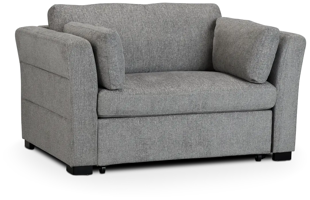 Amber Dark Gray Chair Pull-up Sleeper Amber Dark Gray Chair Pull-up Sleeper