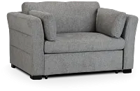 Amber Dark Gray Chair Pull-up Sleeper