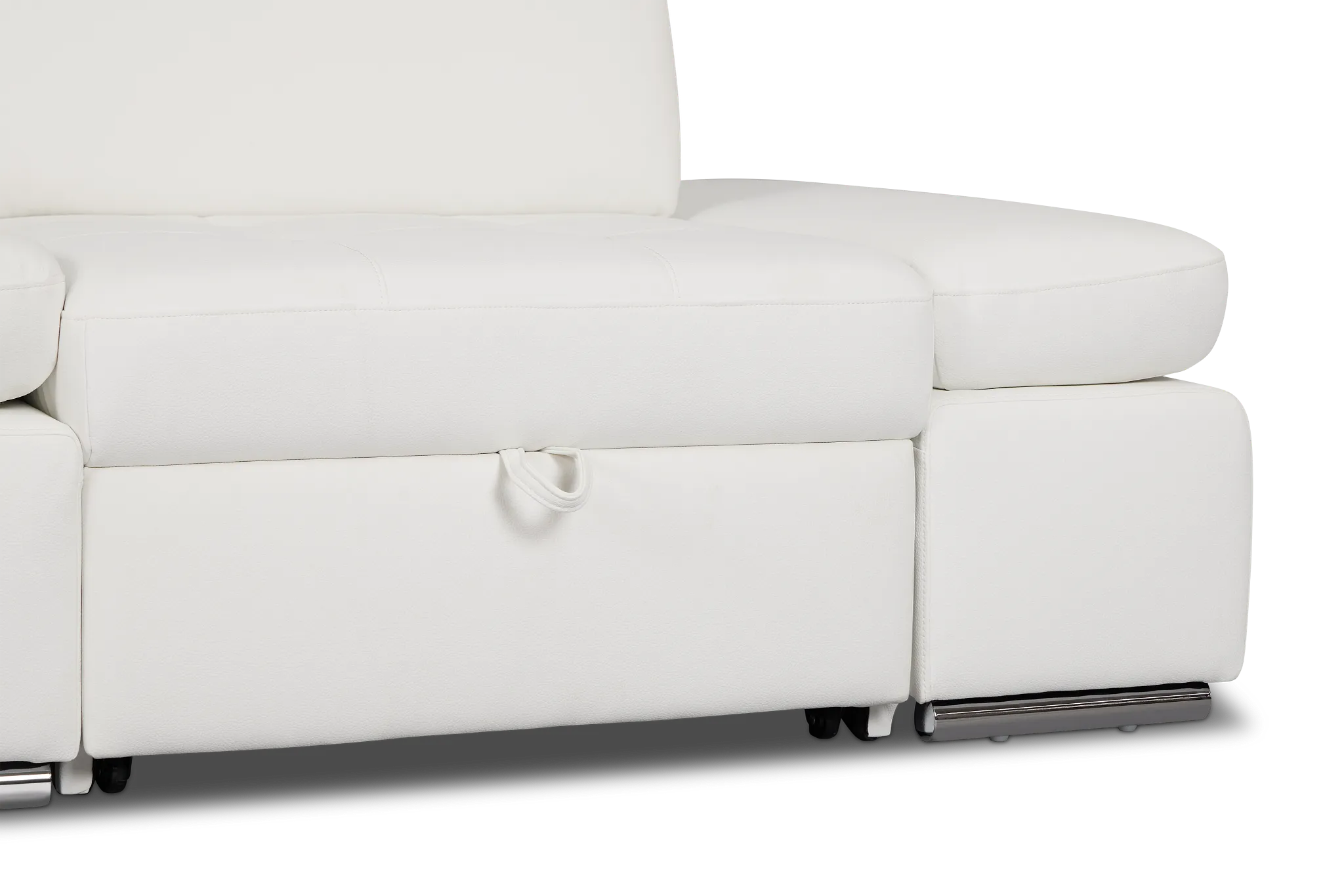 Eden White Micro Chair Pull-up Sleeper