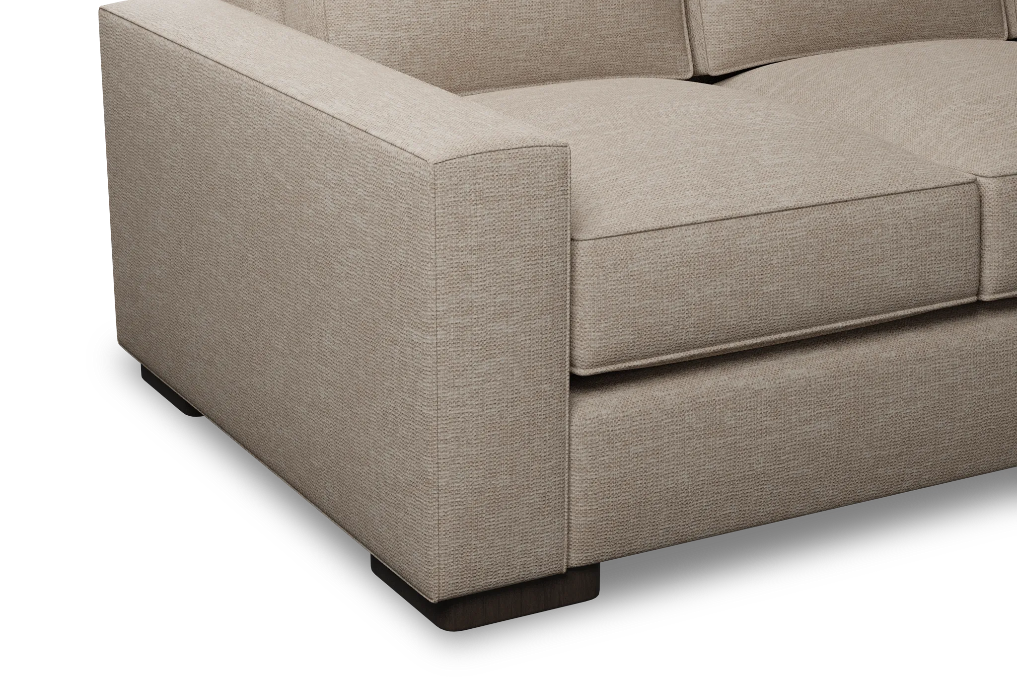 Edgewater Victory Taupe 84" Sofa W/ 3 Cushions