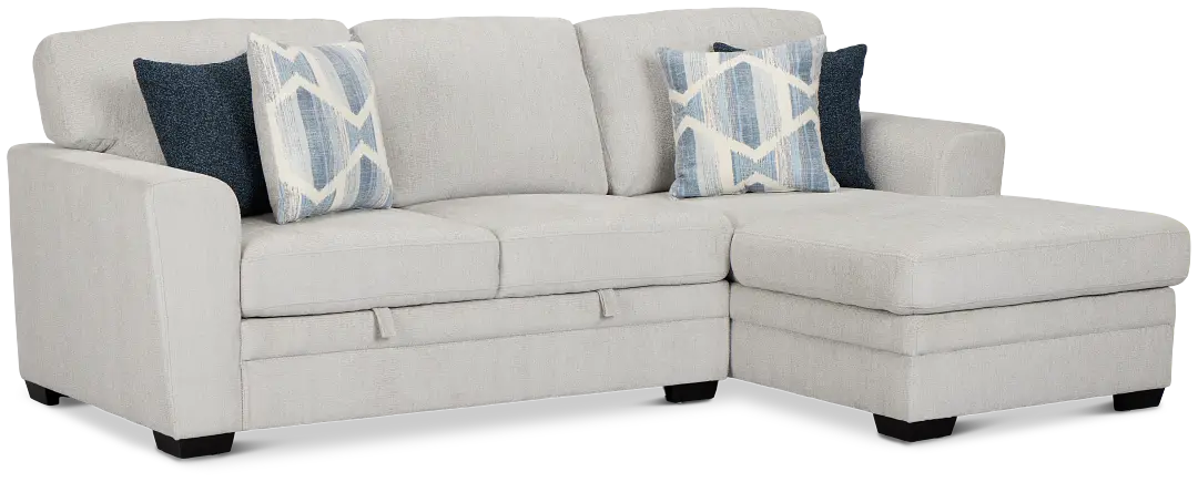 Everly Gray Fabric Right Chaise Storage Sectional Everly Gray Fabric Right Chaise Storage Sectional