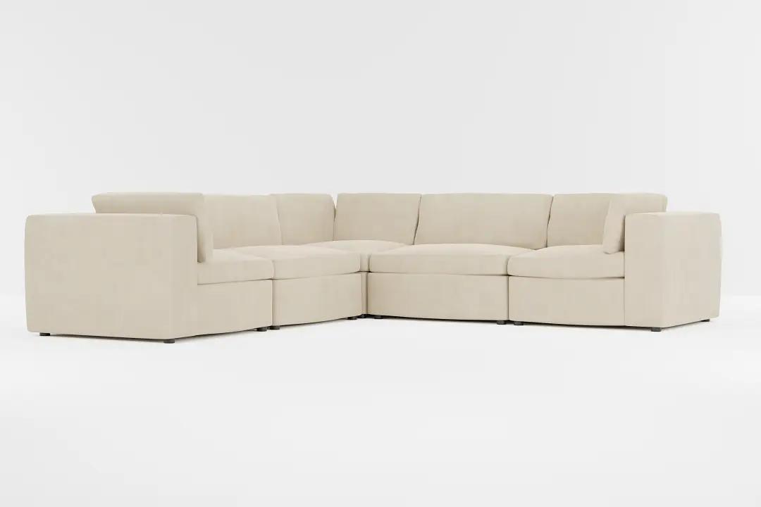 Destin Peyton Beige Fabric 5-piece Modular Sectional Destin Peyton Beige Fabric 5-piece Modular Sectional