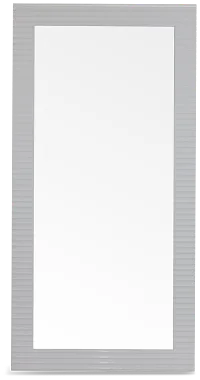 Surge White Floor Mirror